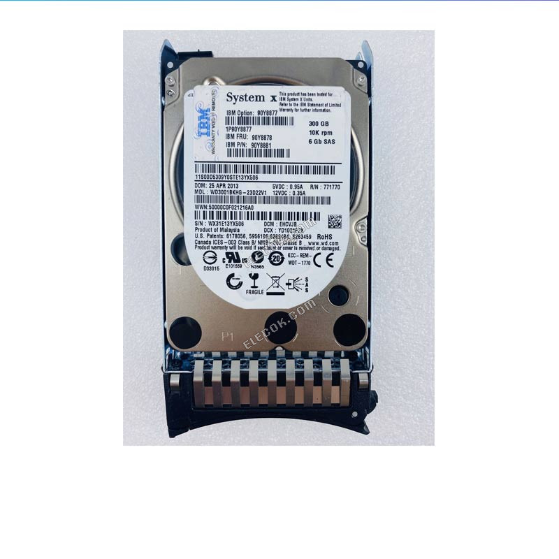 IBM X3650 M4 X3850 X5 server hard drive90Y8877 90Y8878 300G SAS 2.5