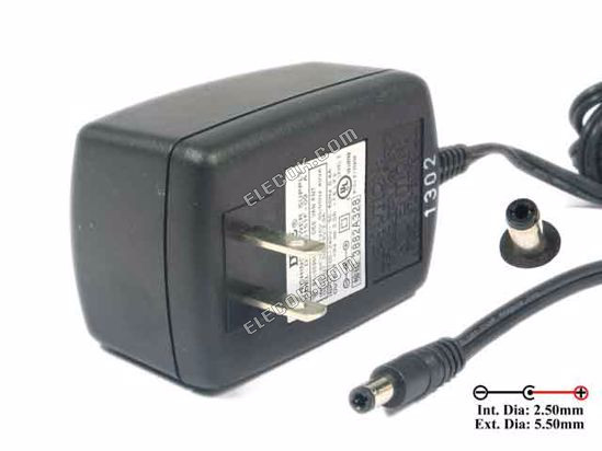 DVE DSA-0151F-09 AC Adapter 5V-12V 9V 2A, 5,5/2.1mm, US 2-Pin 