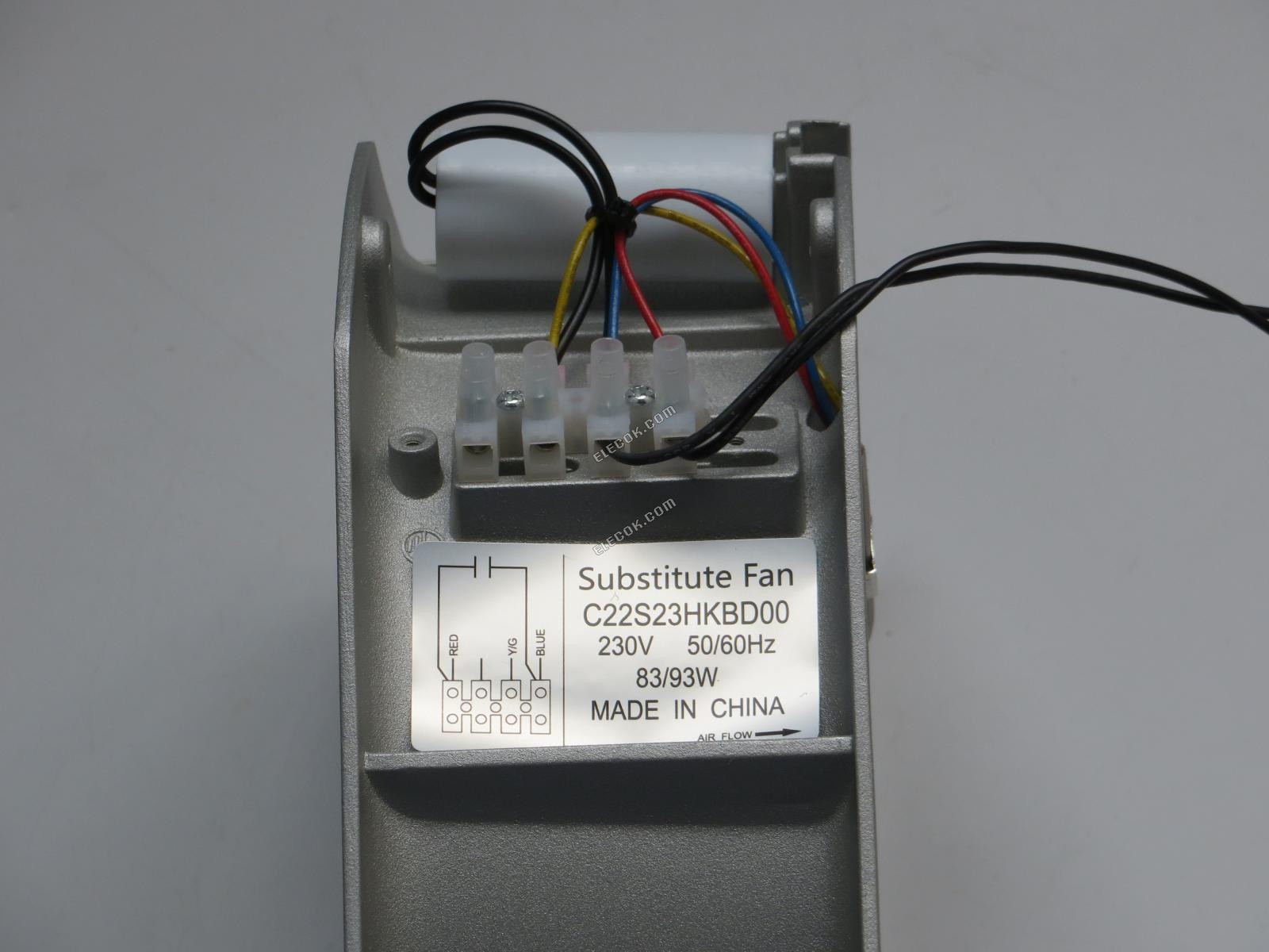 COSTECH C22S23HKBD00 230V 0,365/0,407A 83/93W 50/60HZ Hűtőventilátor, helyettesítő 