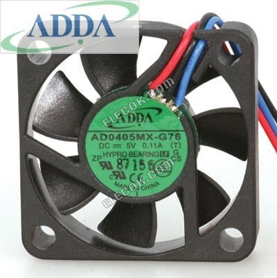 ADDA AD0405MX-G76 5VDC 5.7CFM 40x40x10 110mA HYPRO CSAPáGYAK axiális szerver inverter csendes ipari hűtés ventilátorok Egyéb 
