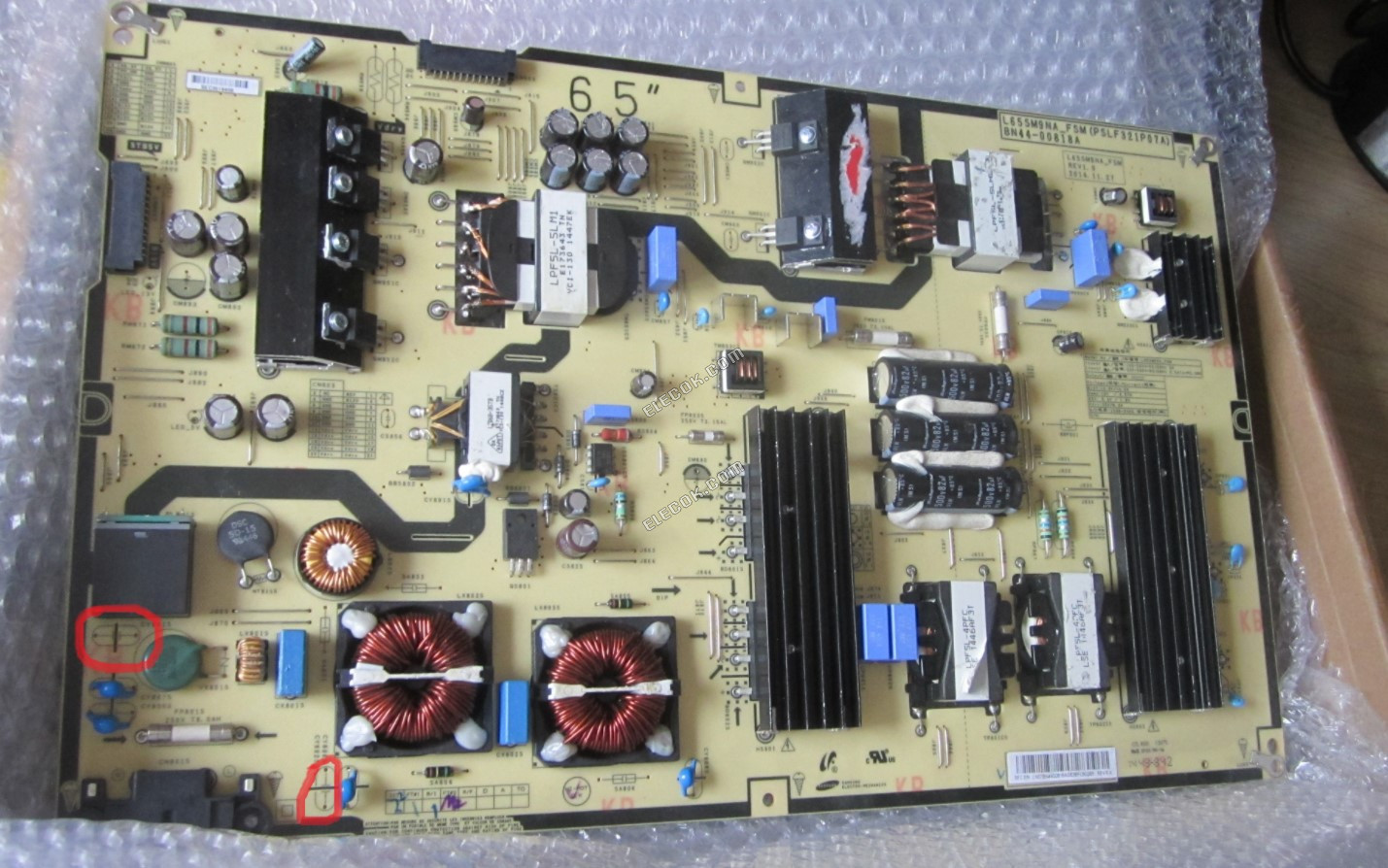 Samsung BN44-00818A L65SM9NA_FSM Tápegység számára UN65JS9500F UE65JS9500T, használt 