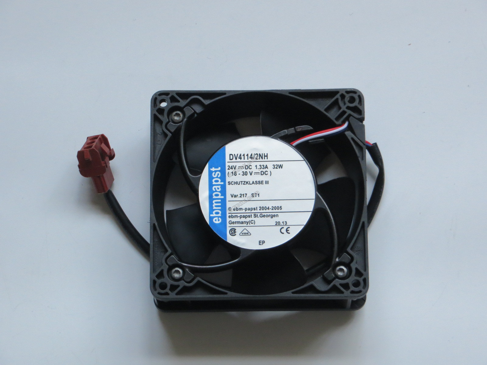 ebm-papst DV4114/2NH 24V 1,33A 32W 3 vezeték Hűtőventilátor, felújított 