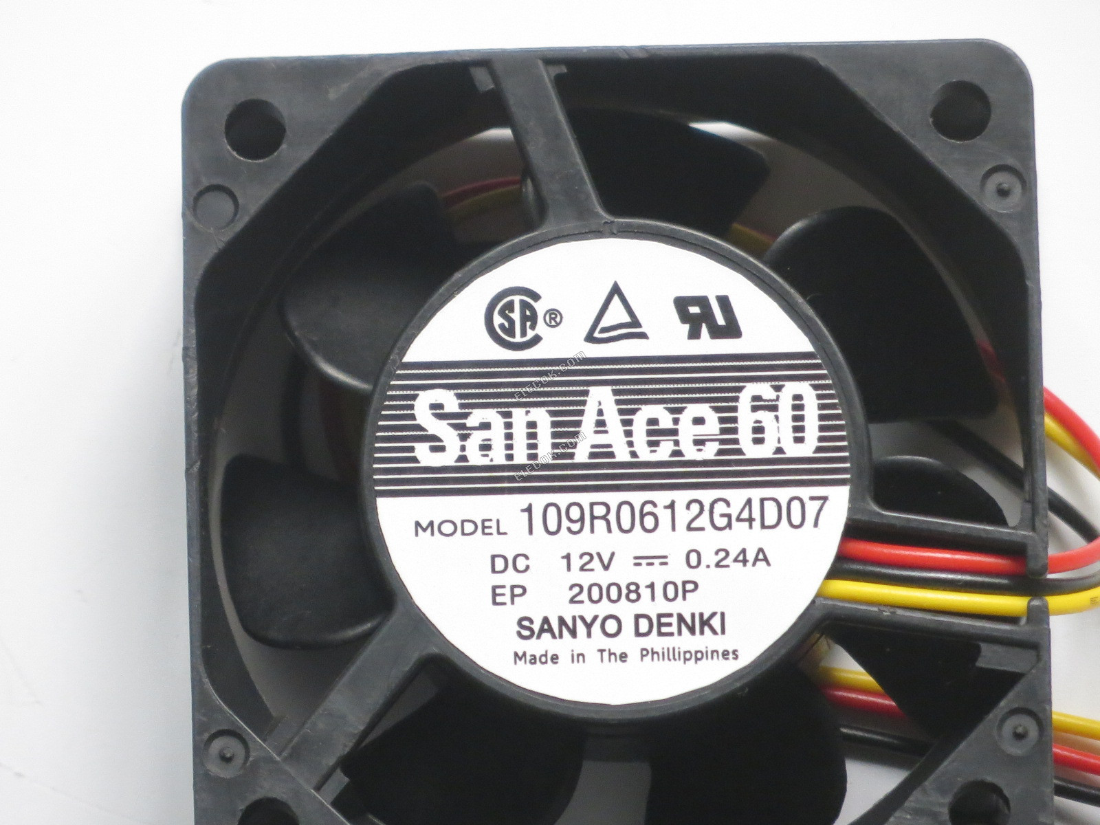 Sanyo 109R0612G4D07 12V 0,24A 3 vezeték Hűtőventilátor 