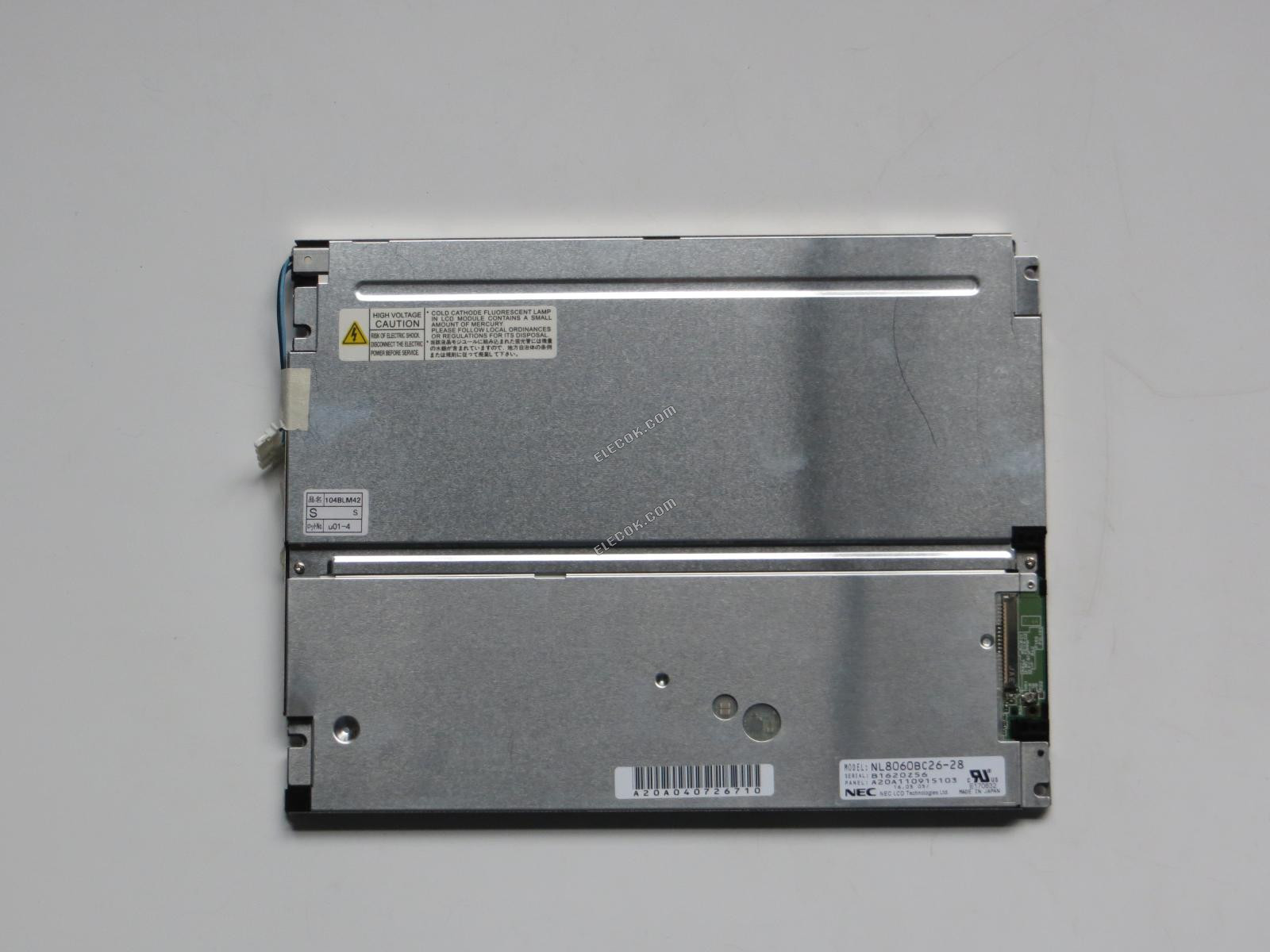NL8060BC26-28 NEC 10,4" A-Si TFT-LCD Panel Használatlan Régi Készlet 
