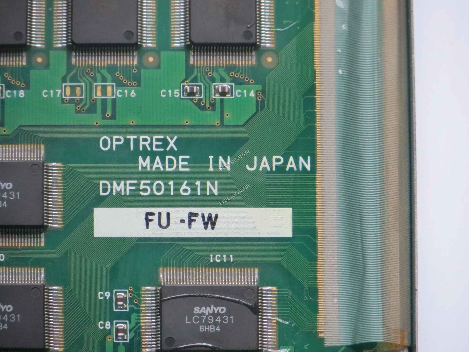 DMF50161NFU-FW LCD Panel, eredeti használt kék fólia 