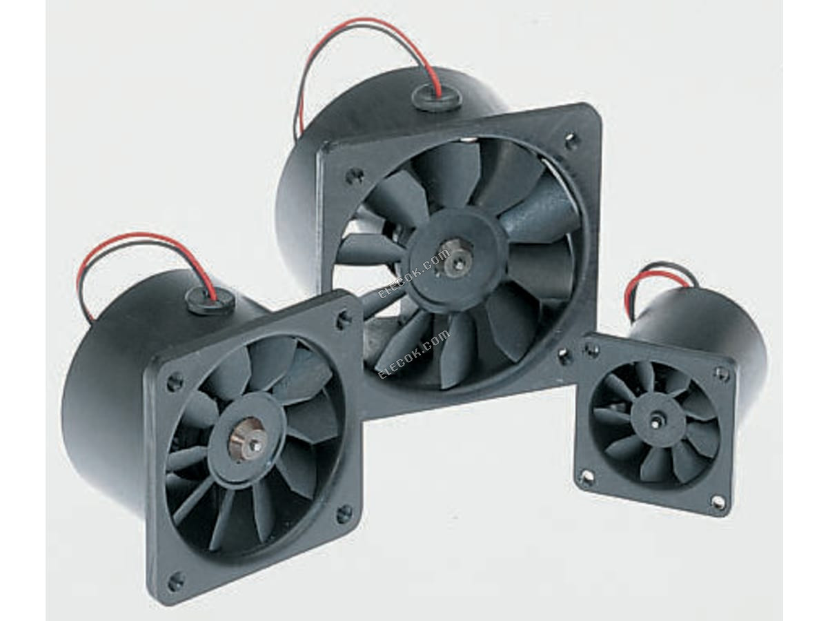 D464M-006GA-2 Micronel, 6 V dc, DC Axiális Ventilátor, 48 x 36mm, 21.4m³/h, 240mW 