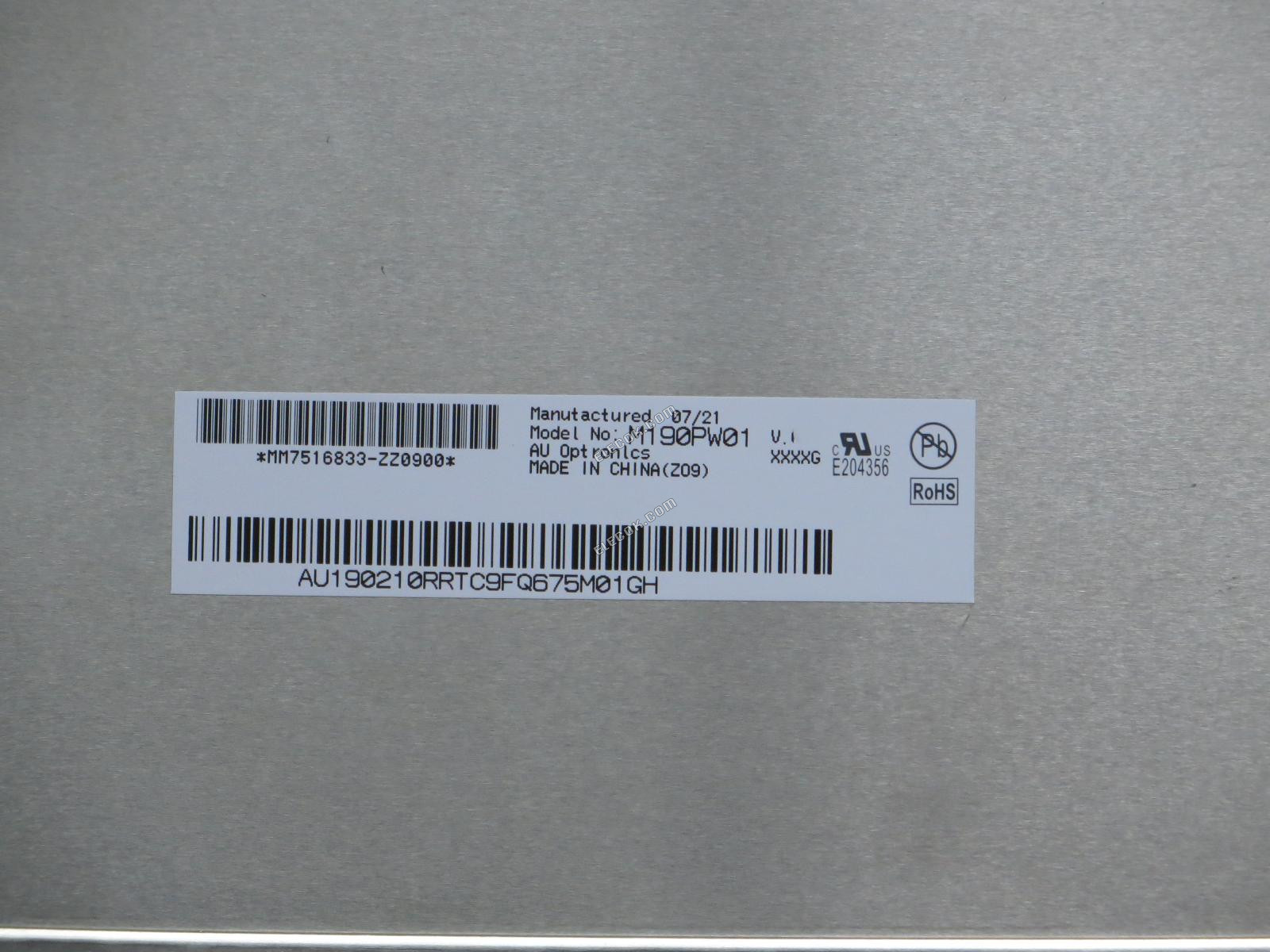 M190PW01 V1 AUO 19.0" a-Si TFT-LCD Panel 