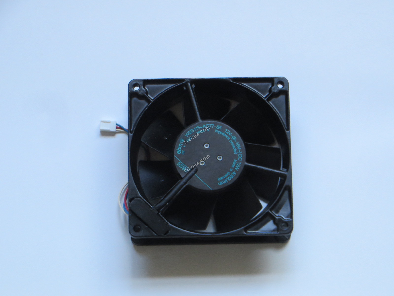 EBM-Papst W2G115-AG77-85 12V 12W 3Wries Chladicí Ventilátor Repasovaný 