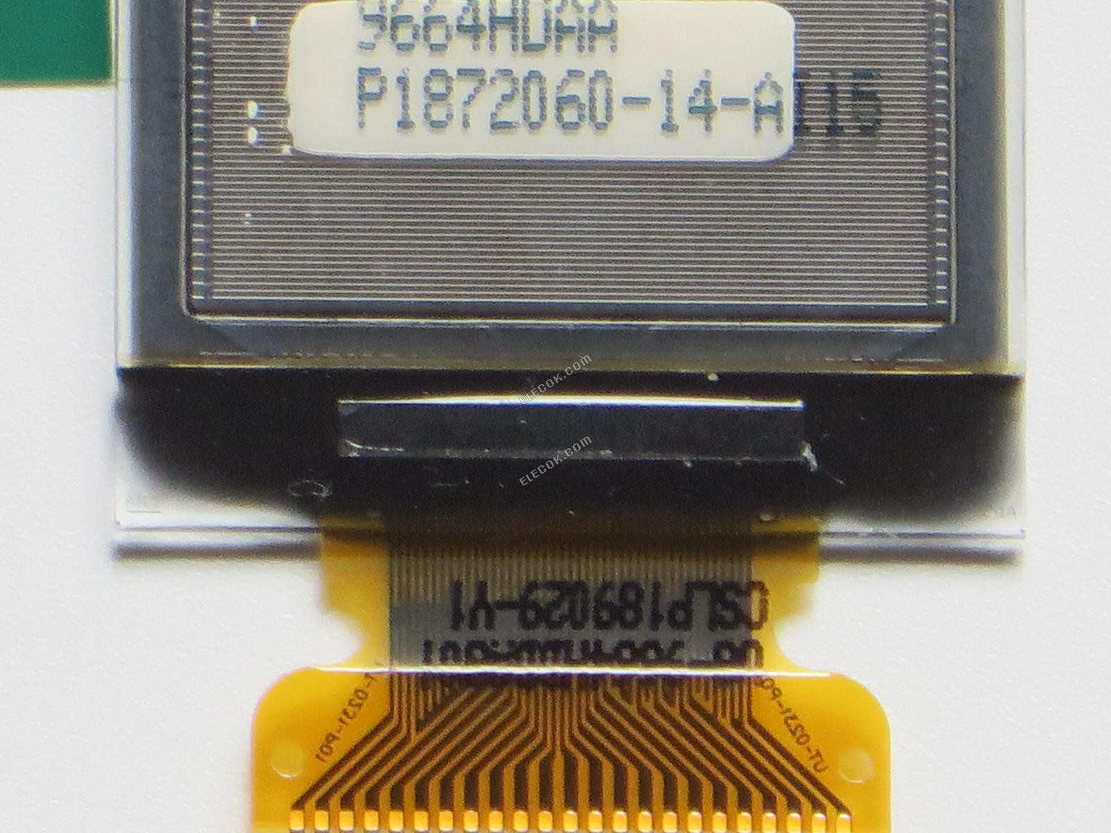 UG-9664HDDAG01 WiseChip 0,95" PM-OLED, OLED 