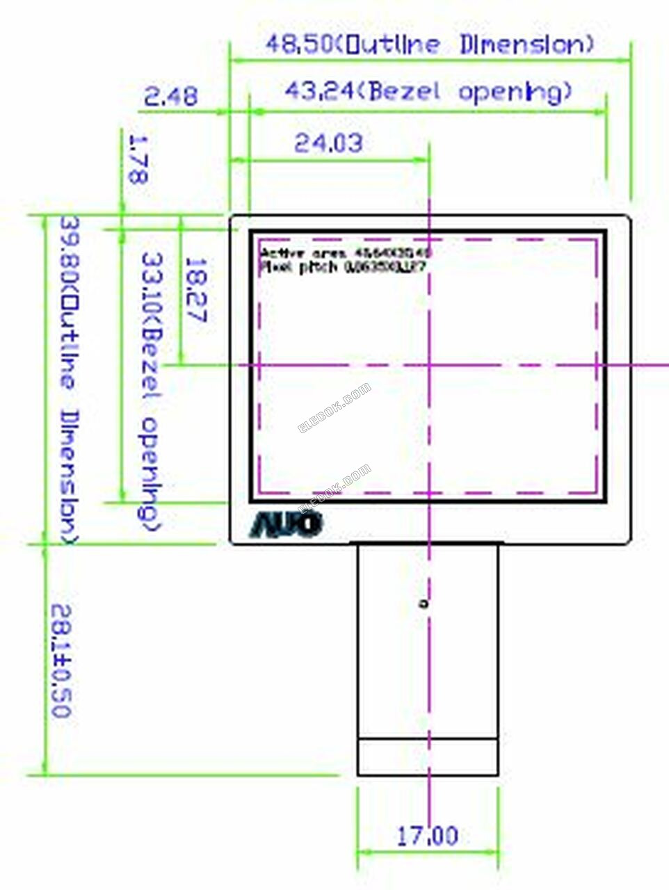 A020BL01 V6 AUO 19.0" LCD Panel 