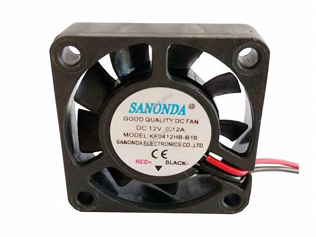 SANONDA KF0412HB-B10 Server - čtvercový Ventilátor sq40x40x10, 2W, DC 12V 0,12A 2 Vodiče 