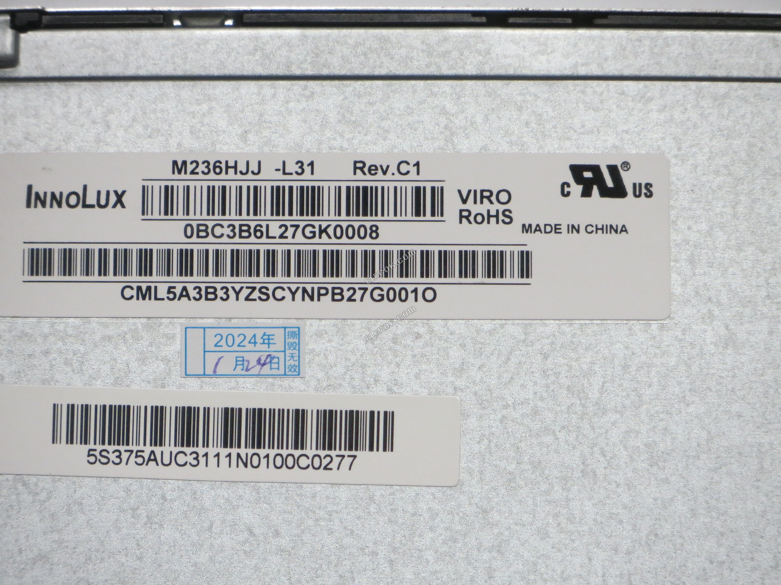M236HJJ-L31 CHIMEI INNOLUX 23,6" a-Si TFT-LCD, Panel 
