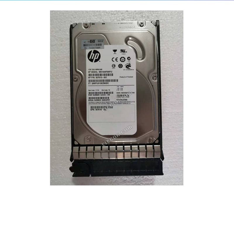 HP 507614-B21 508011-001 1T 7.2K 3.5 inch 6G SAS 1TB hard drive