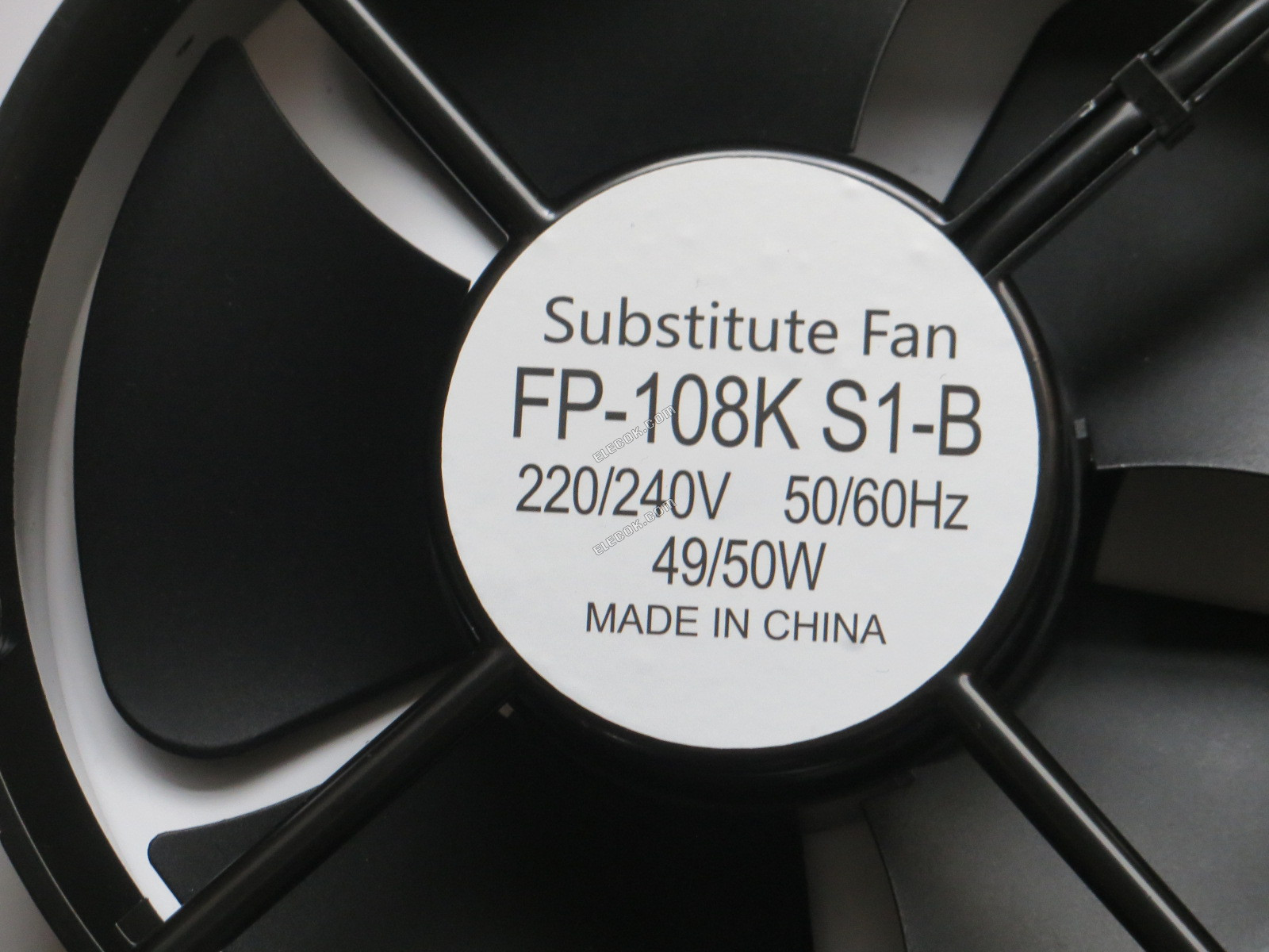 COMMONWEALTH FP-108K S1-B AC220/240V 0,38/0,39A 49/50W 2 vodiče Chladicí Ventilátor, náhrada 