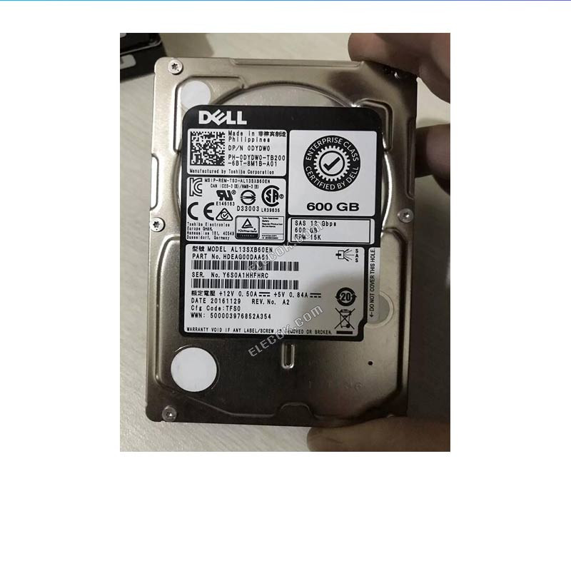 DELL AL13SXB60EN 0DYDW0 600G SAS 15K 2.5 12g server hard drive