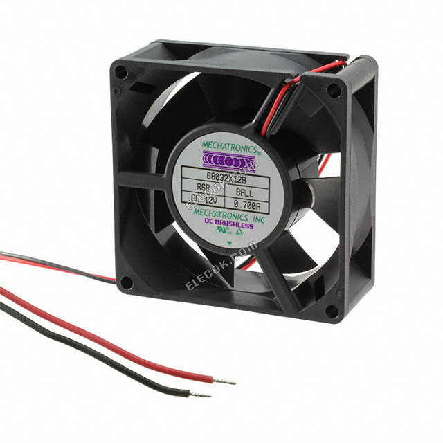 G8032L24B-RSR Mechatronics VENTILáTOR AXIáLIS 80X32MM 24VDC 2 Huzal Kivezetések 