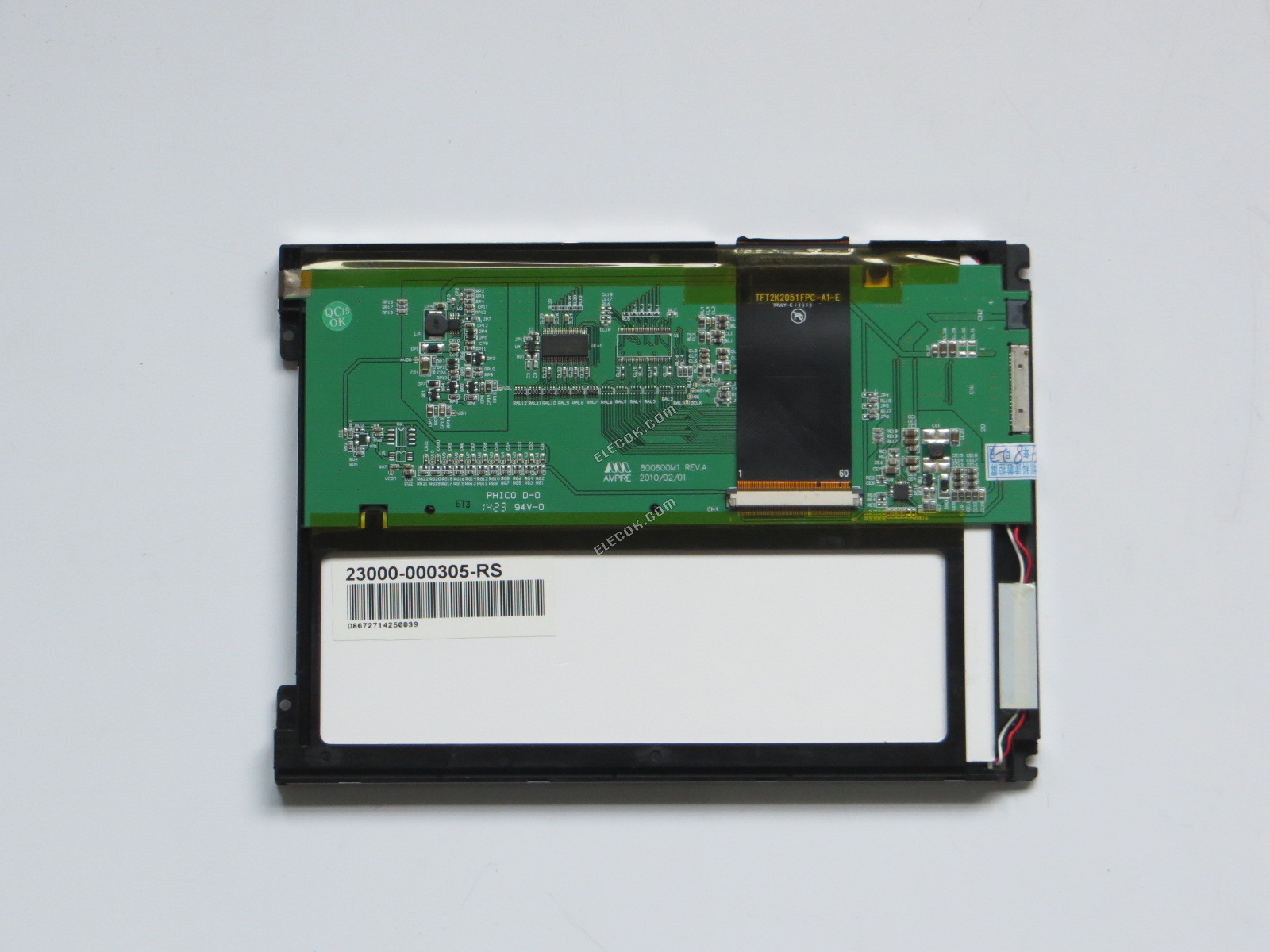 AM800600M3TNQW02H LCD Panel, helyettesítő használt 