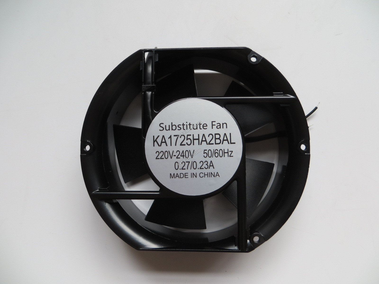 KA1725HA2BAL 220V-240VAC 0,27/0,23A ventilátor -val/-vel 2 vezeték, helyettesítő 