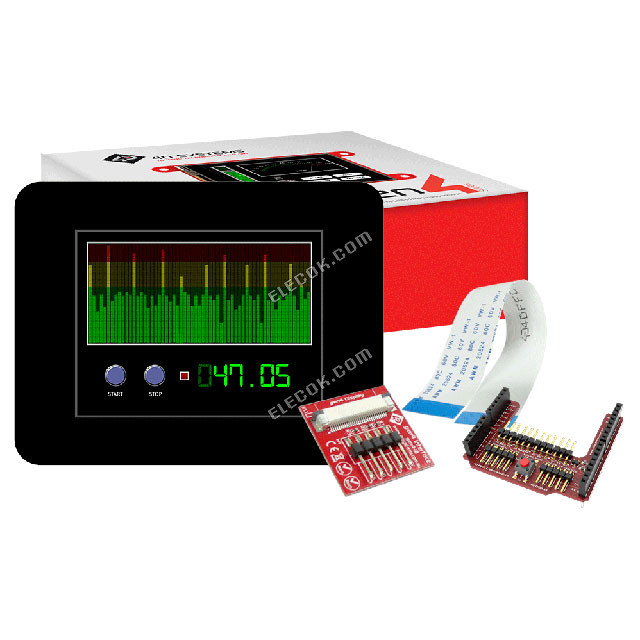GEN4-ULCD-28D-CLB-AR 4D Systems Pty Ltd Graphic LCD Displej Modul Transmisivní červená, Zelená, Modrá RGB TFT - Barevný I²C, SPI, TTL 2,8" 71.12mm 240 x 320 