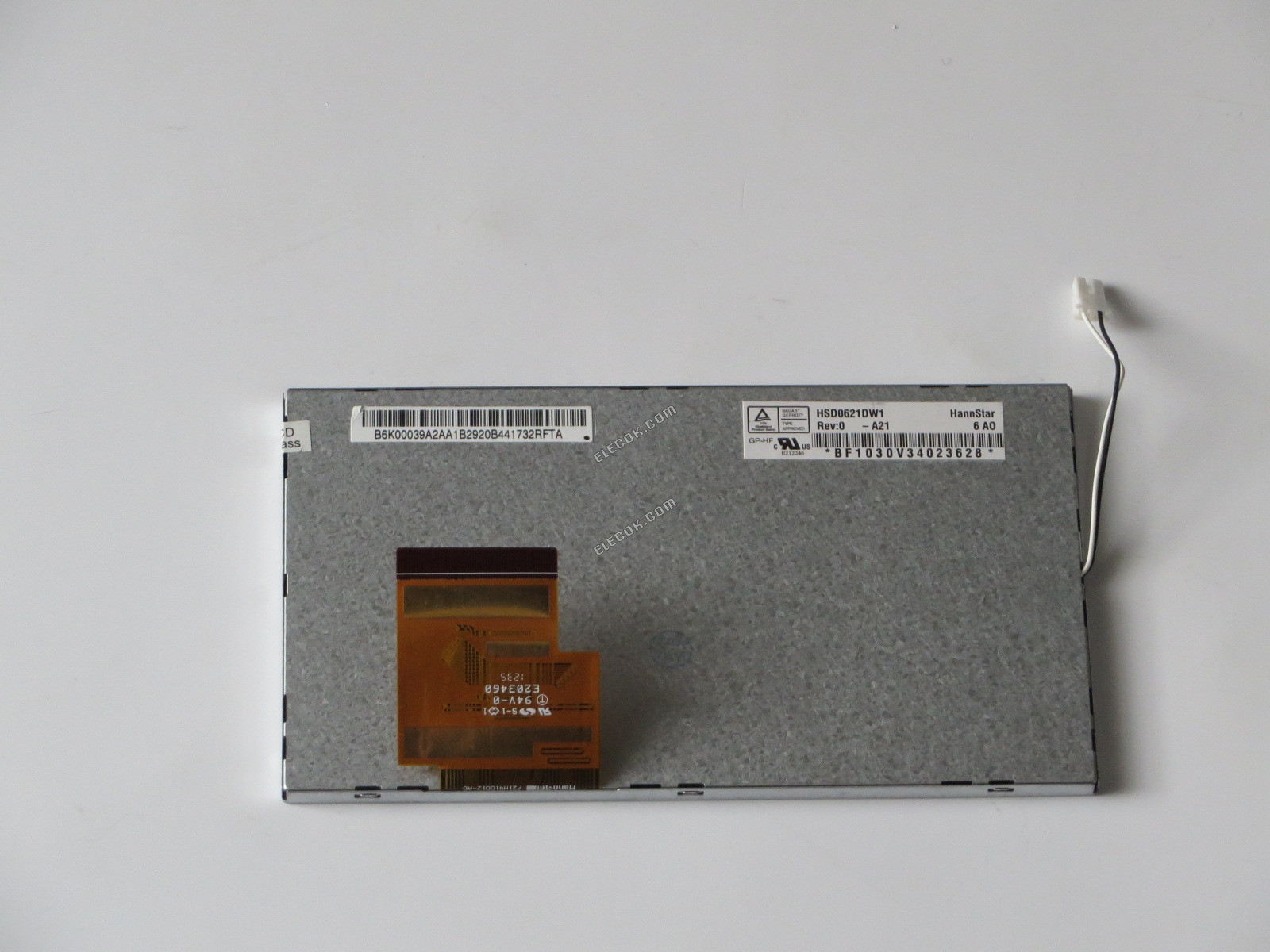CLAA062LA02CW CPT 6,2" a-Si TFT-LCD, Panel Náhrada 
