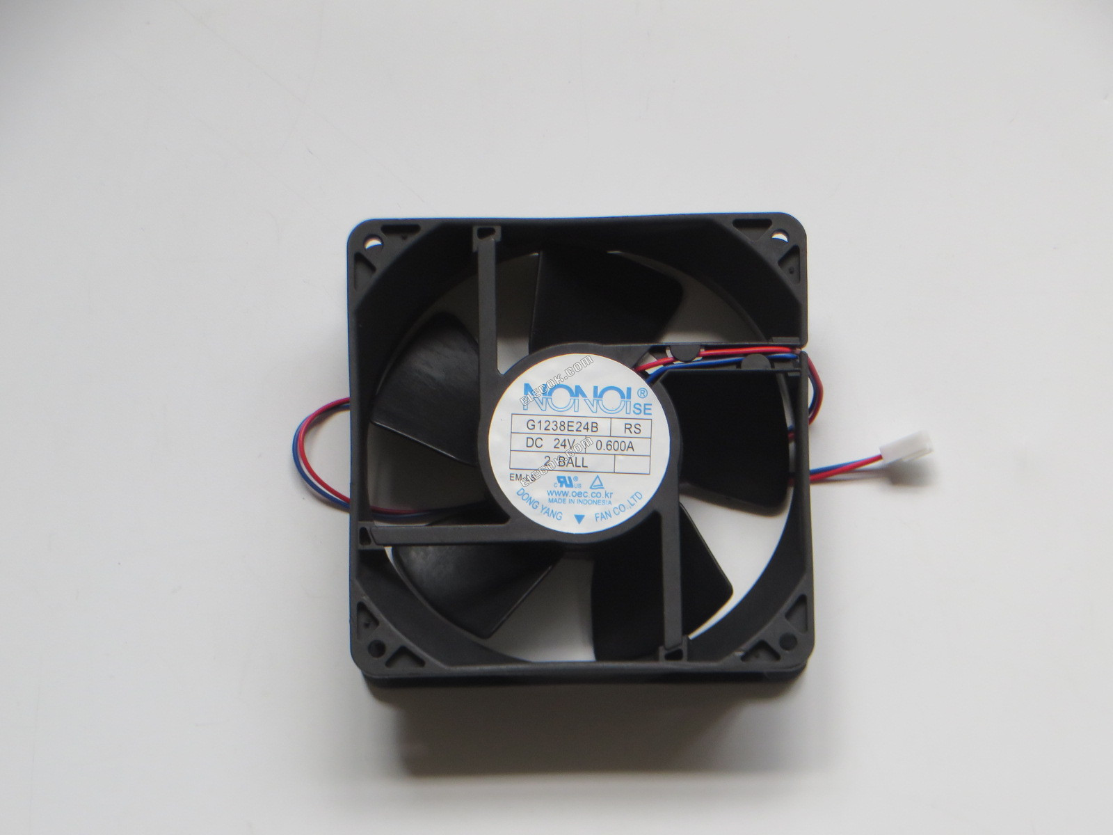 NONOISE G1238E24B RS 24V 0.60A 2 vodiče Chladicí Ventilátor 