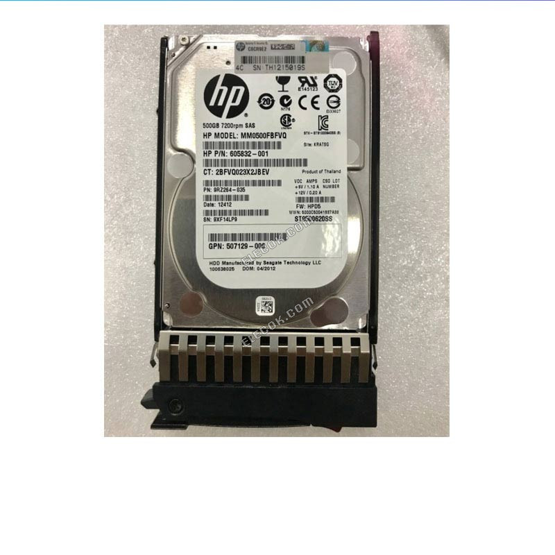 HP 507610-B21 508009-001 500GB 6G SAS 7.2K SFF 2.5