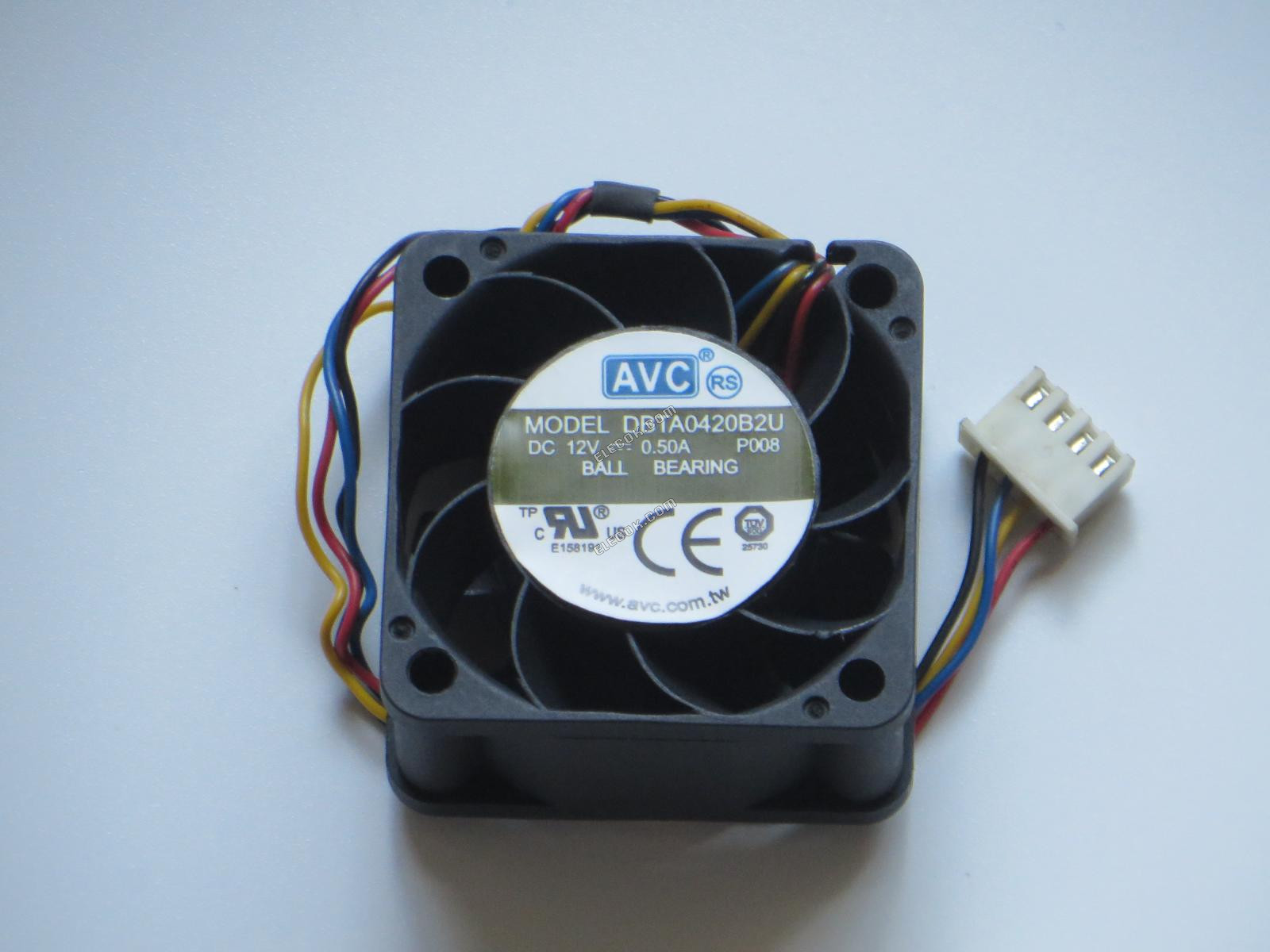 AVC DBTA0420B2U, DBTA0420B2U-P008 12V 0.50A 4 vezeték hűtőventilátor 