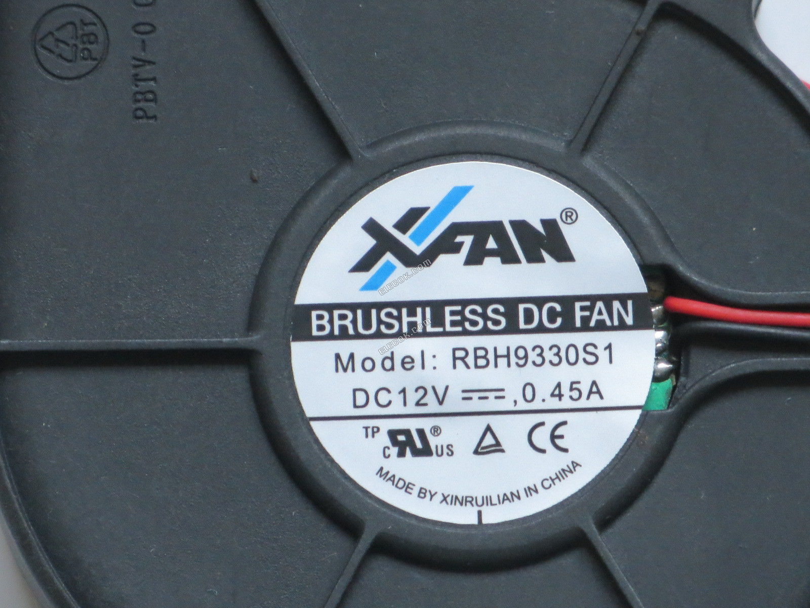 XFAN RBH9330S1 12V 0,45A 2 vodiče Chladicí Ventilátor 