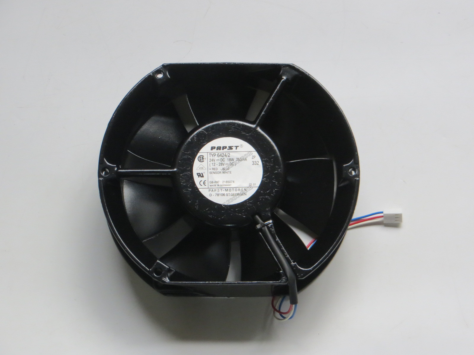 Ebmpapst 6424/2 24V 18W 3 vezeték Hűtőventilátor 