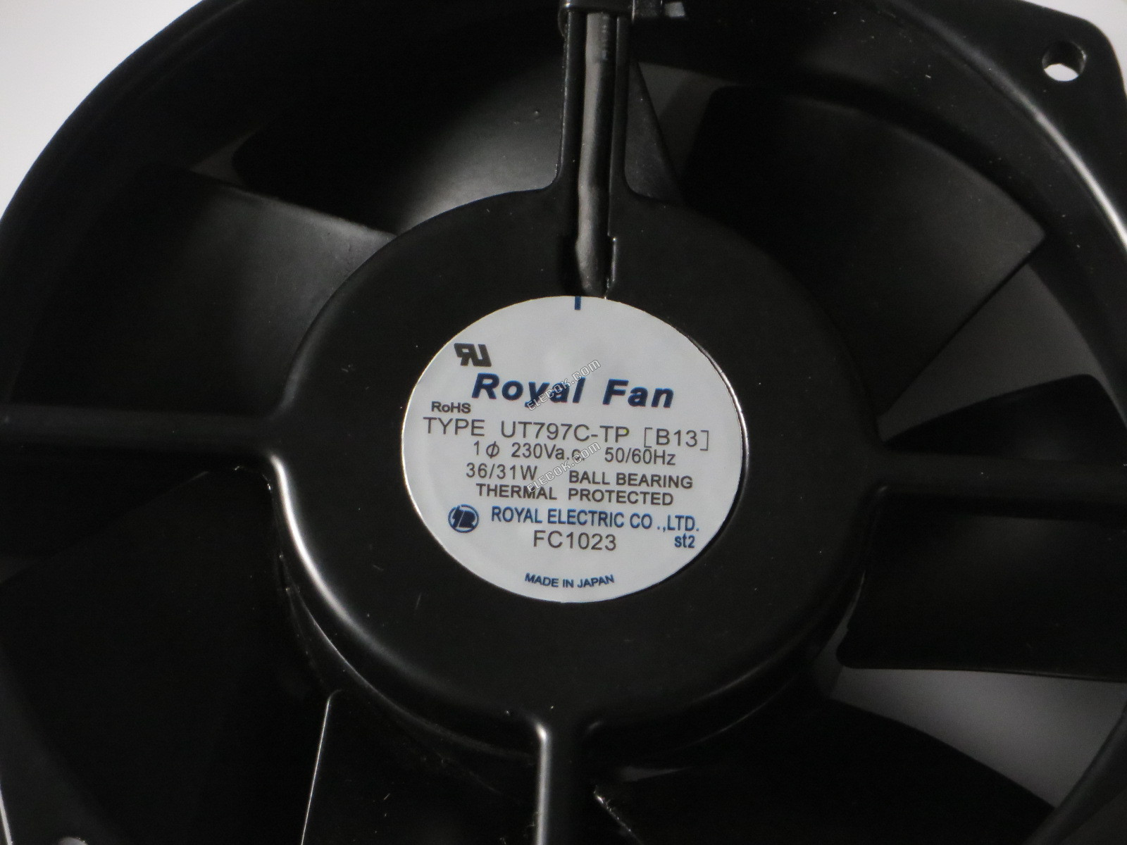 ROYAL VENTILáTOR TYP UT797C-TP[B13] 230V 0,26/0,22A 36/31W 2 vodiče Chladicí Ventilátor, Náhrada 