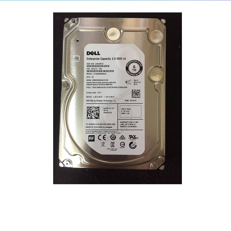 DELL 6T 3.5 7.2K SAS 12Gb 128M 0RHVWG ST6000NM0095 server hard drive