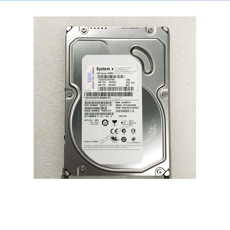IBM 1TB 7.2K 3.5 SAS 42D0549 42C0280 42D0547 server hard drive