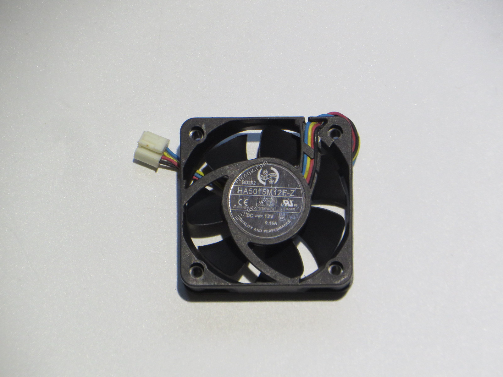ONG HUA HA5015M12F-Z 12V 0,16A 4 vodiče Chladicí Ventilátor 