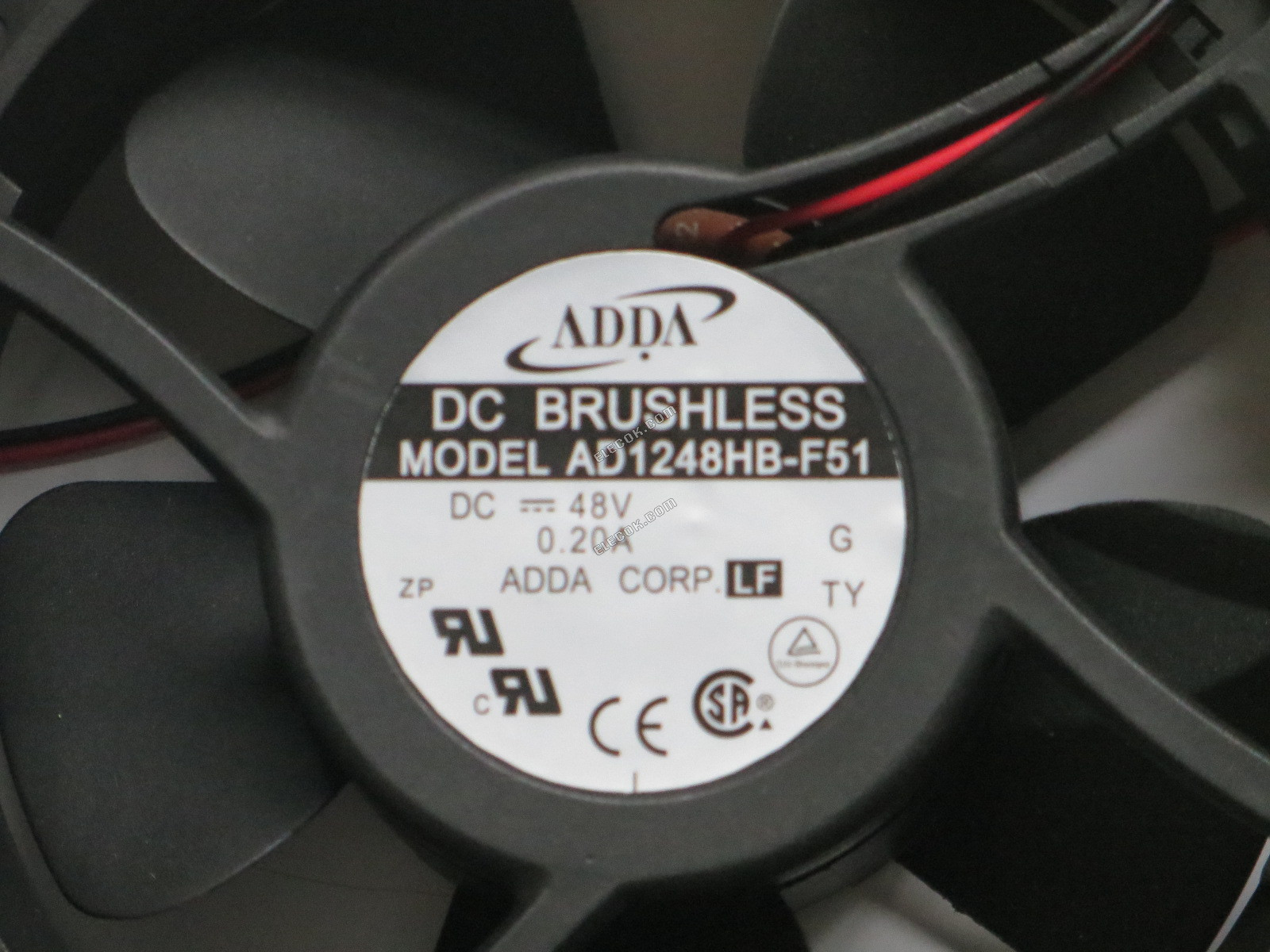 ADDA AD1248HB-F51 48V 0,2A 9,6W 2 vodiče Chladicí Ventilátor 
