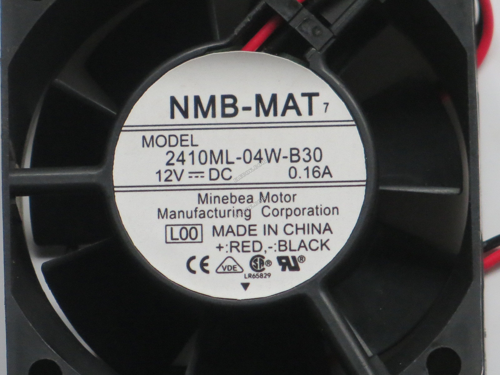 NMB ventilátor 2410ML-04W-B30-L00 6025 12V 0,16A 2 vezeték 