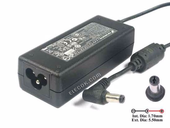 FSP Group Inc FSP040-RAB VáLTóáRAM Adapter 13V-19V 19V 2,1A, Barrel 5,5/1.7mm, 3-Prong, Használt 