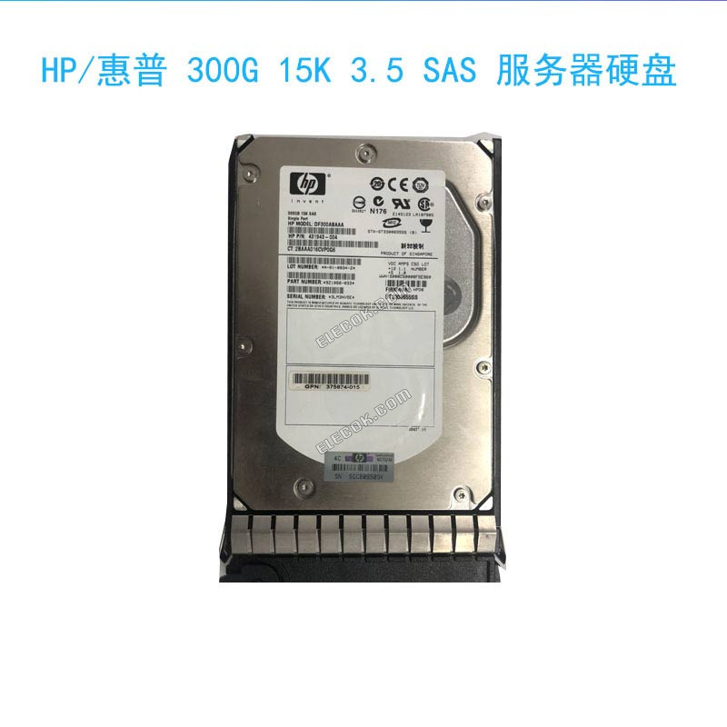 HP 431944-B21 server hard drive300G 15K 3.5SAS 432146-001