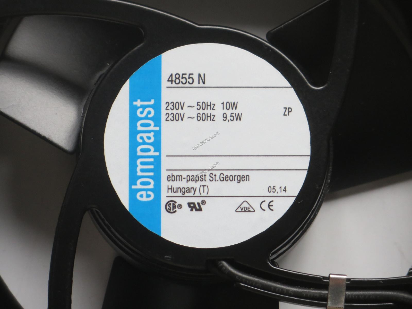 Ebmpapst 4855N 230V 9,5W svorková zástrčka Chladicí Ventilátor 