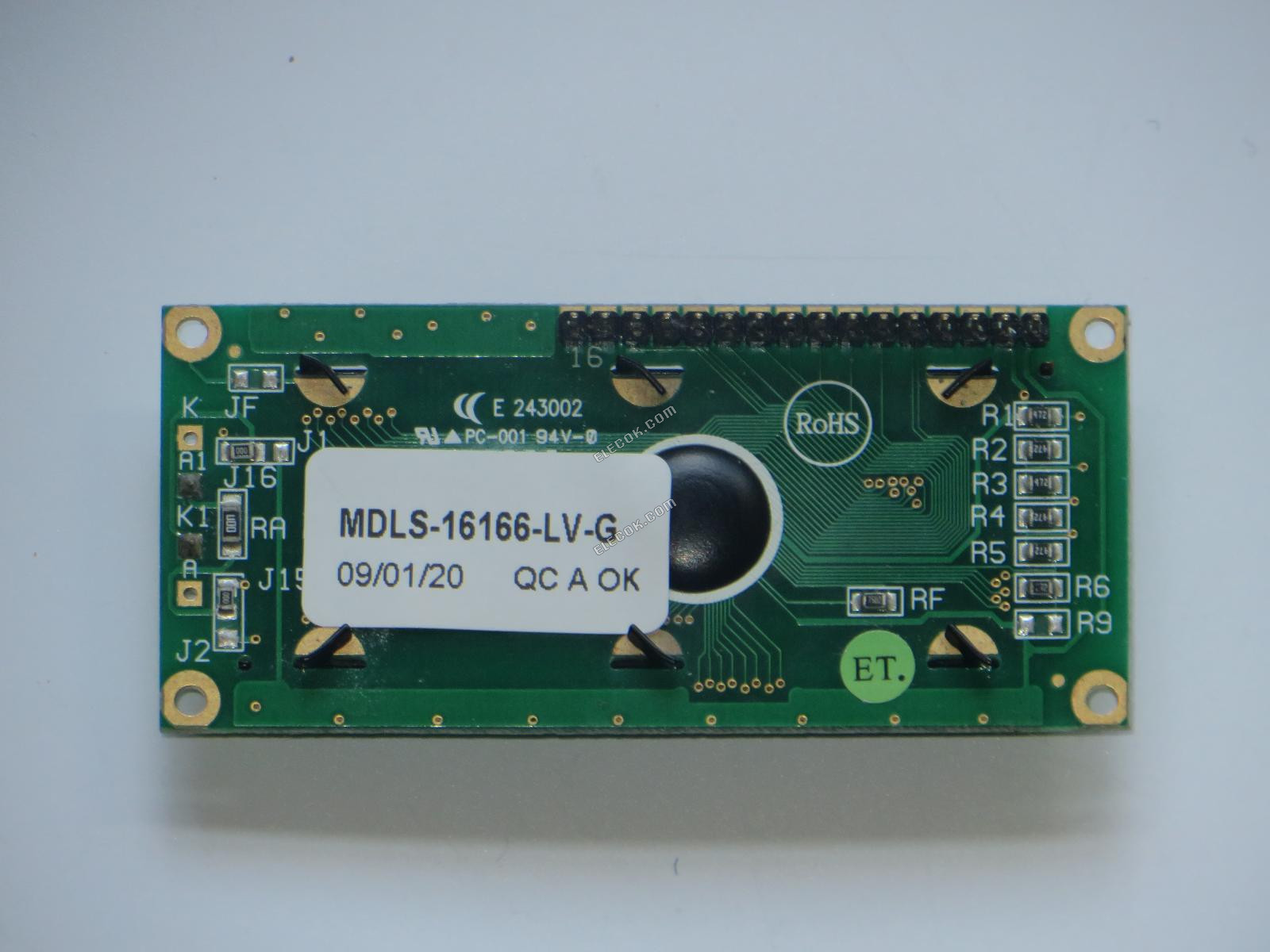 MDLS-16166-LV-GLED4G Varitronix Character LCD Display Module substitute