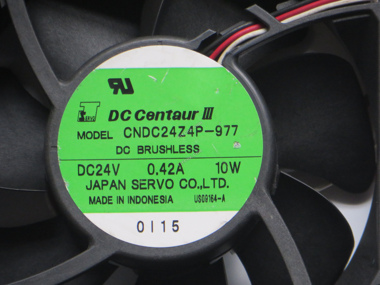 SERVO CNDC24Z4P-977 24V 0,42A 10W 3 vezeték Hűtőventilátor 