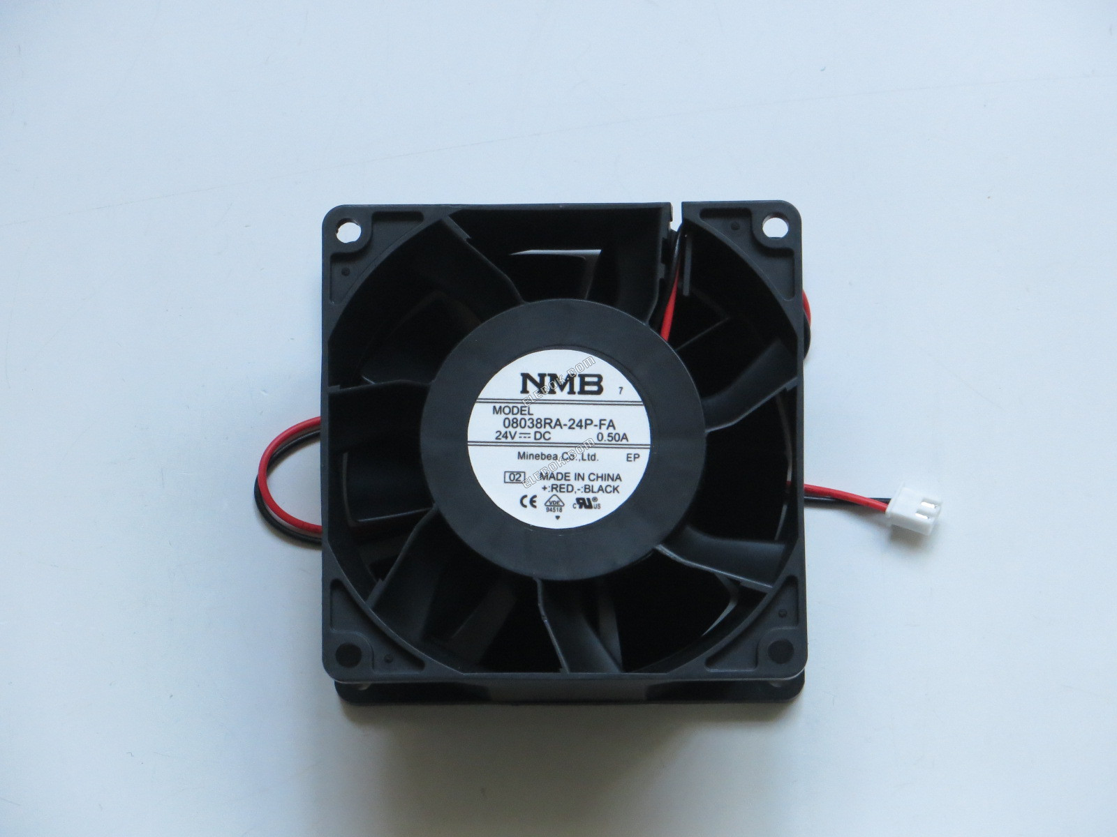 NMB 8038 8cm 08038RA-24P-FA 24V 0.50A 2 vodiče Ventilátor 