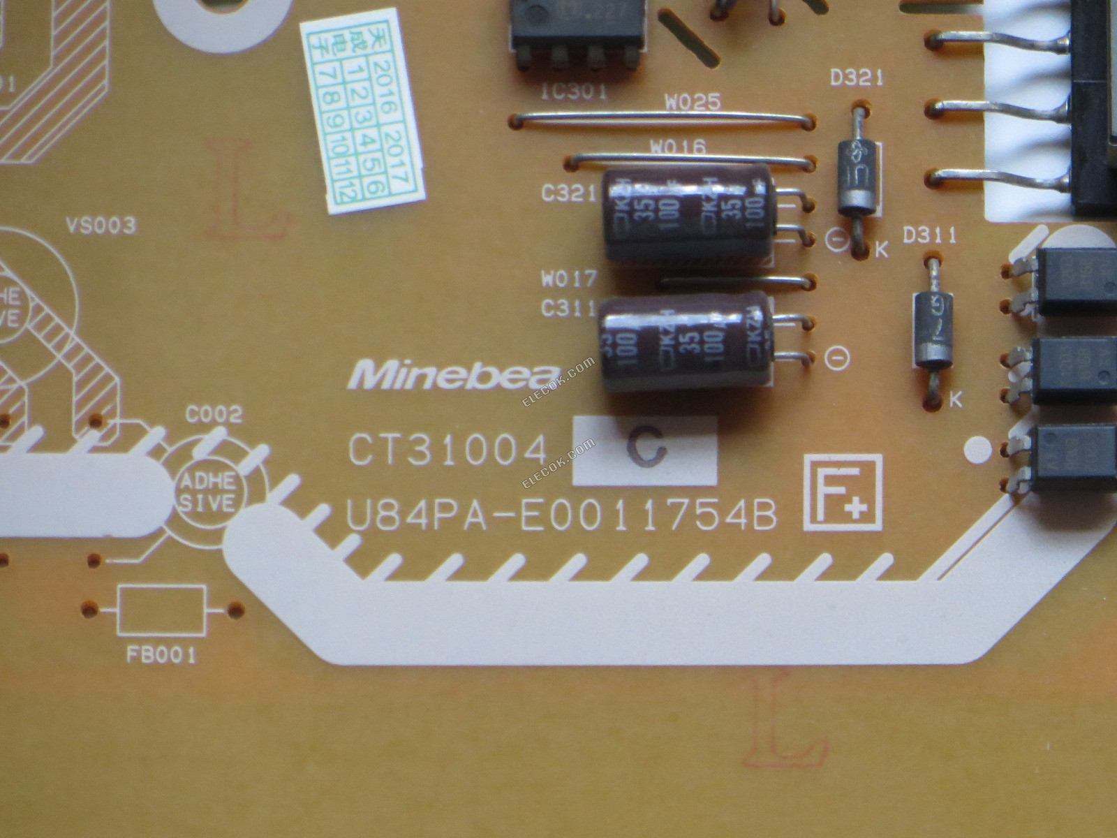 Panasonic N0AE3HJ00015 CT31004, U84PA-E0011754B Tápegység, használt 
