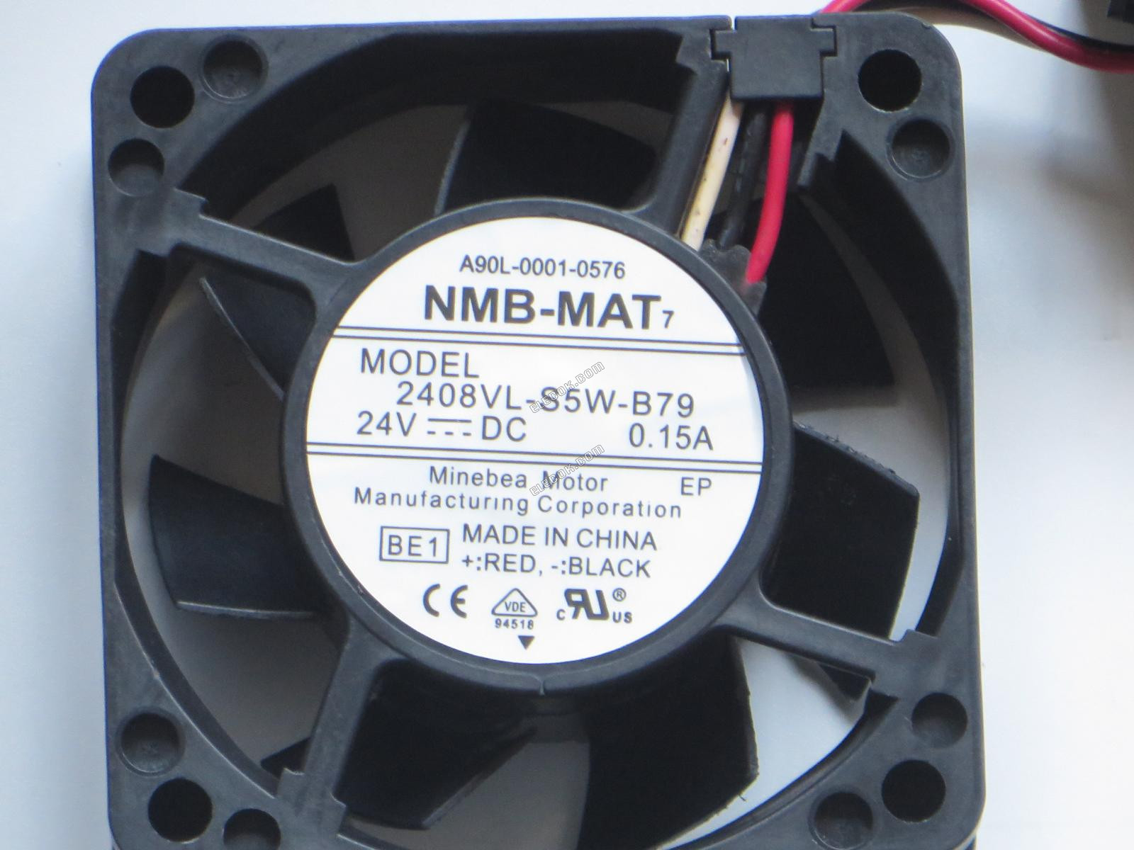 NMB 2408VL-S5W-B79 24V 0,15A 3 vodiče chladicí ventilátor 