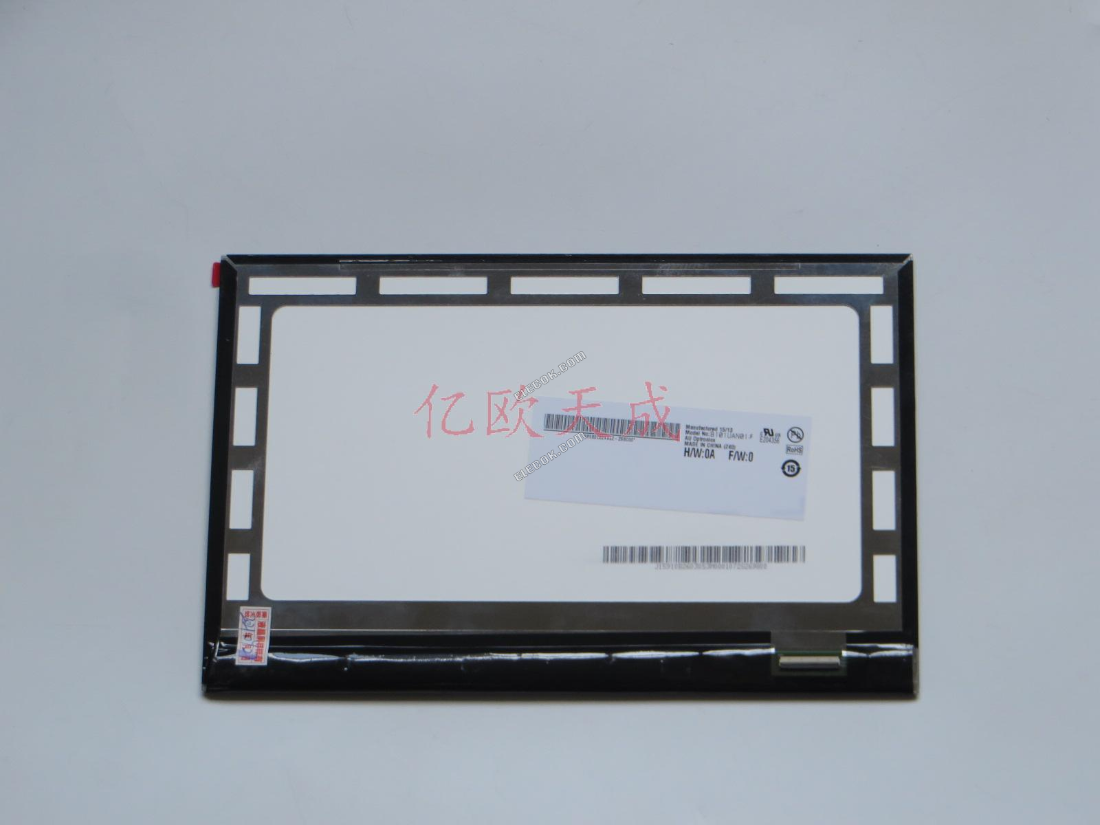 CLAA101FP05 CPT 10,1" a-Si TFT-LCD Panel helyettesítő Modell egyezik B101UAN01. F 