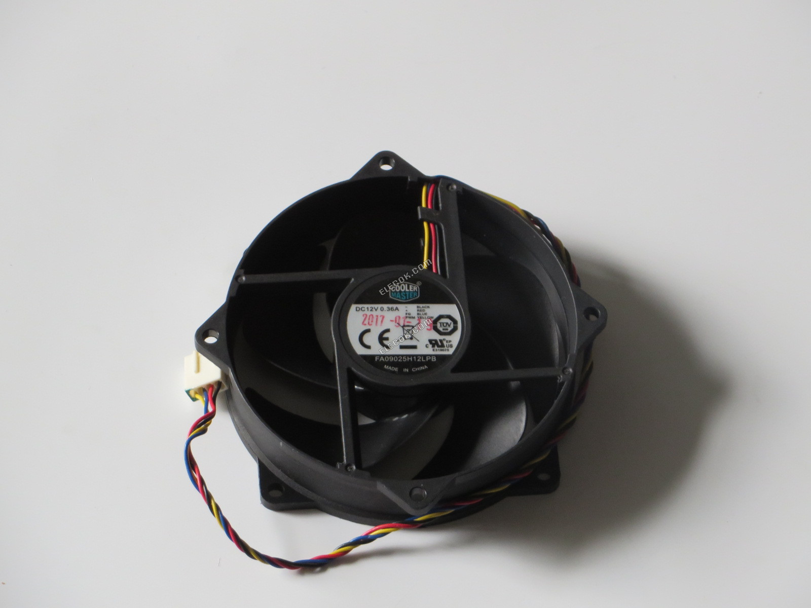 COOLER MASTER FA09025H12LPB 12V 0,36A 4 vodiče Chladicí Ventilátor 