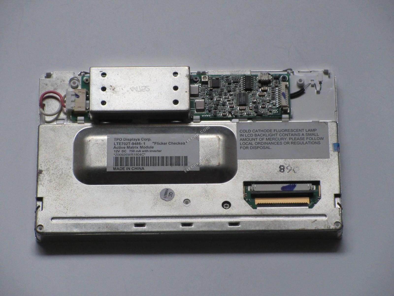 LTE702T-9486-1 TPO 7,2" A-SI TFT-LCD PANEL, použitý 