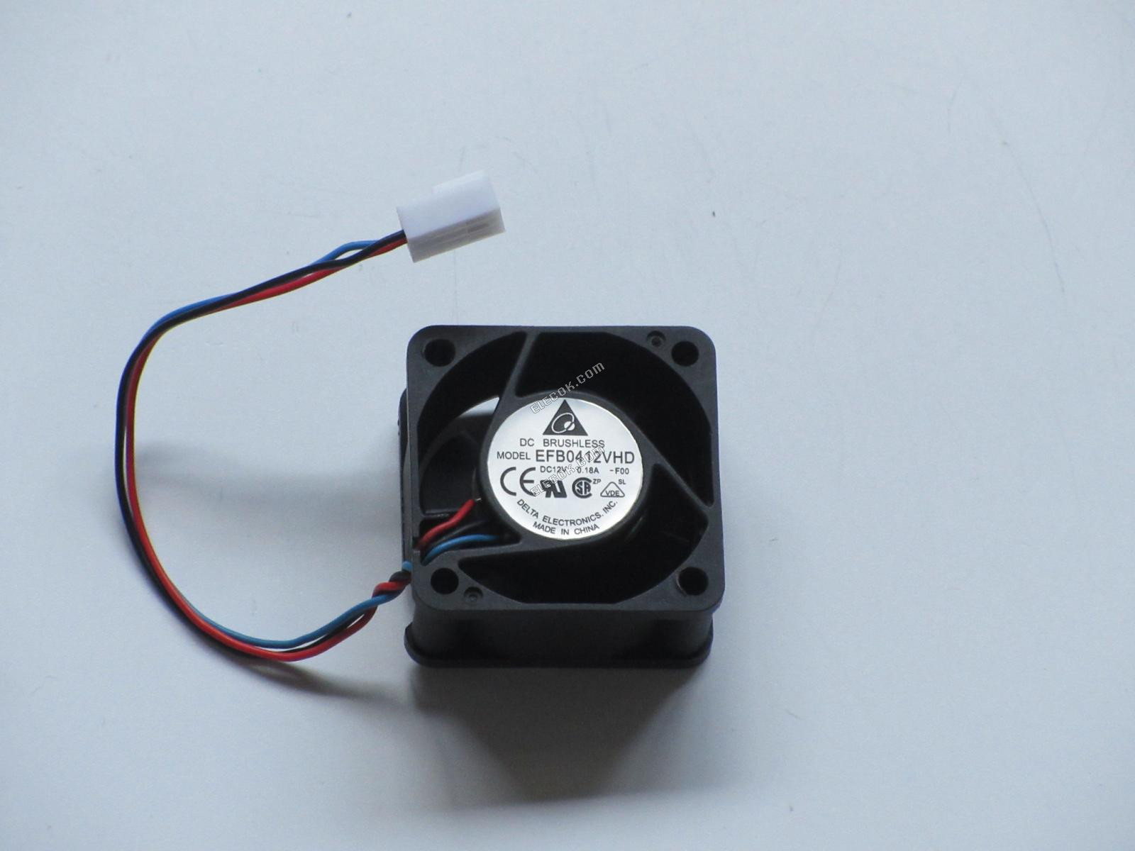 DELTA EFB0412VHD-F00 DC12V 0,18A 3 vezeték Hűtőventilátor 