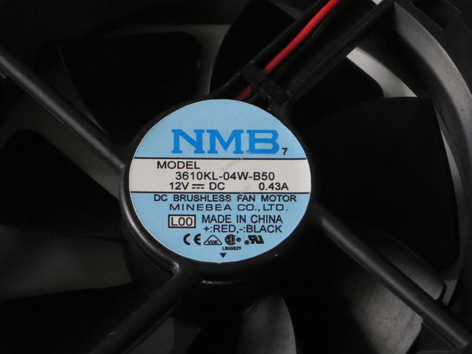 NMB 3610KL-04W-B50 9225 12V 0,43A 2 vodiče VENTILáTOR 