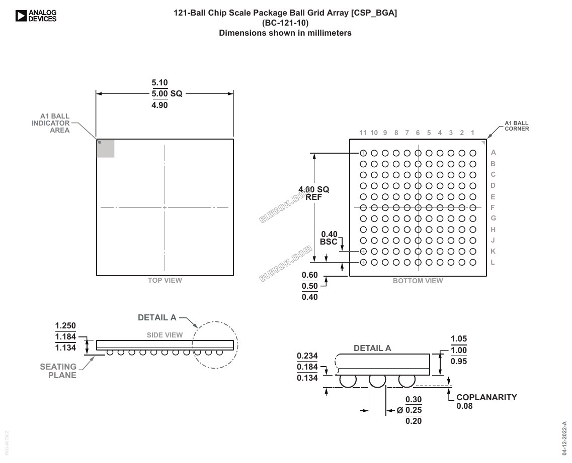 ADUCM430BBCZ Analog Devices Microcontrollers - 1 Tray (490 pcs)