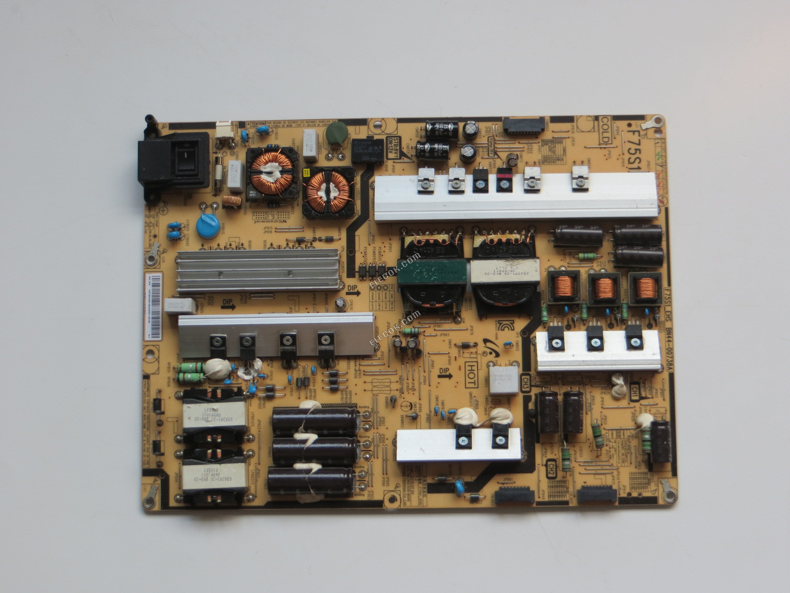 Samsung BN44-00738A F75S1_EHS BN4400738A Tápegység számára LH75DMDPLGA/ZA LH75DMDPLGC/CI 